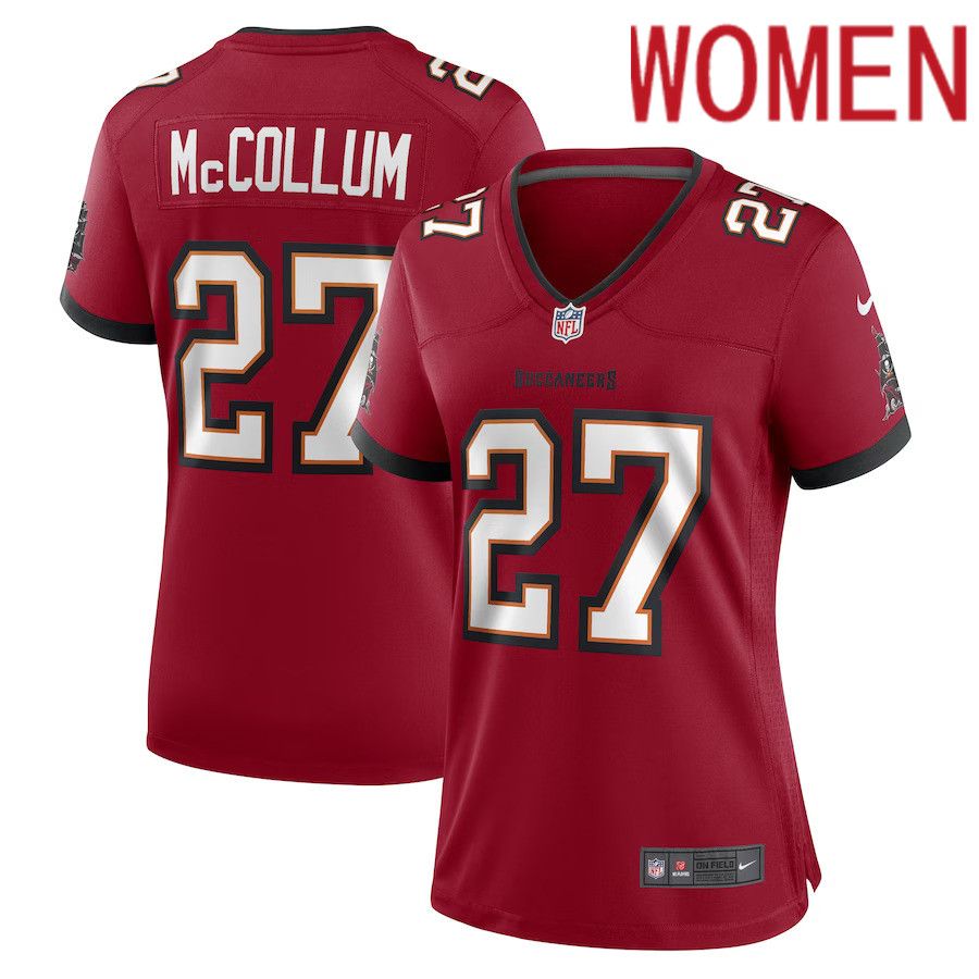 Women Tampa Bay Buccaneers 27 Zyon McCollum Nike Red Game Player NFL Jersey